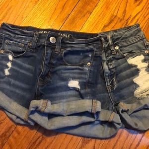 2 pack of AE jean shorts